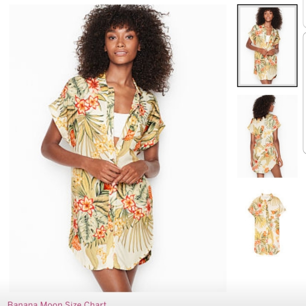 Floral tunic coverup